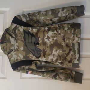 Philadelphia EAGLES - 2021 Nike Olive Hoodie, Salute To Service. Youth S.